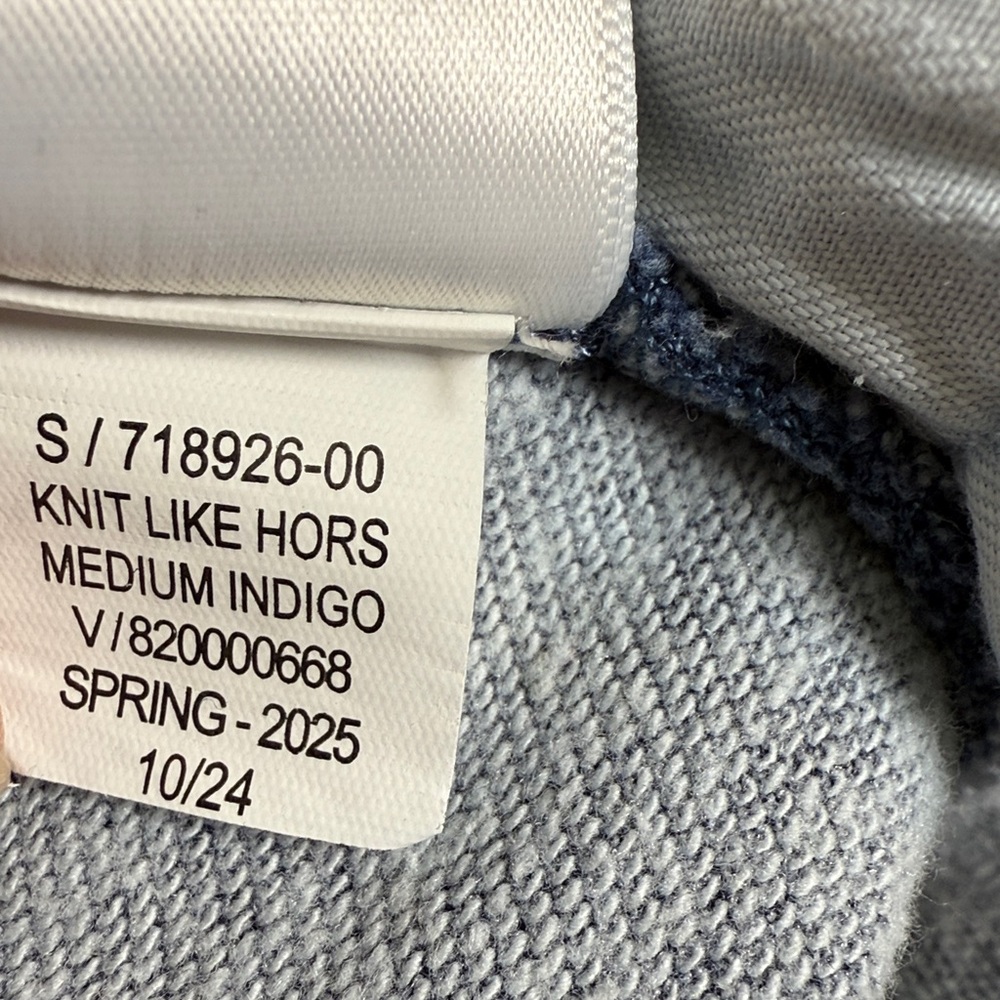 Gap High Rise Knit Horseshoe Barrel Leg Jeans W2252 Sz 28 / 6 Tall - Picture 12 of 12
